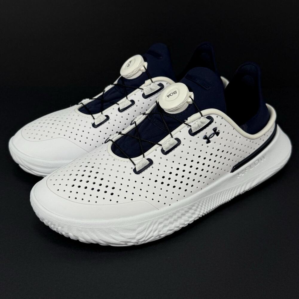 Under Armour SlipSpeed Training Shoes White Blue Men’s 6 / Women’s 7.5 New